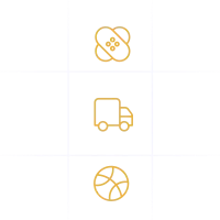 20+ Categories - Healthcare, Sports, Transport Icon