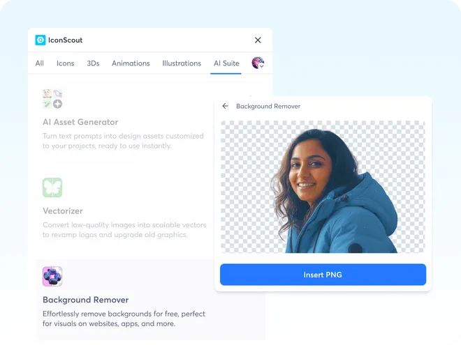 Refine and transform assets with AI tools